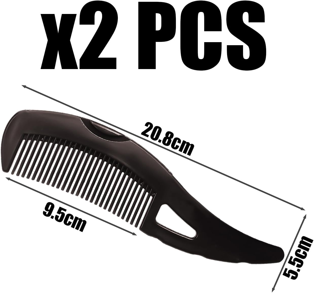 2 Pieces Massage Comb, Anti-Dandruff Comb, Long Handled Comb, Hair Care Comb, Hair Styling Accessories, Hair Care Accessories image number 3