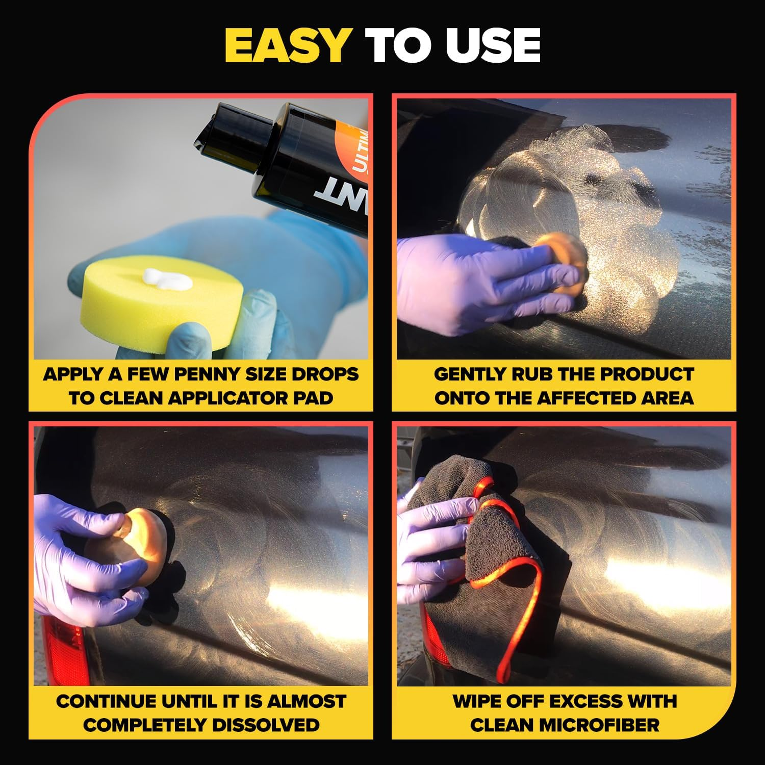 Carfidant Scratch and Swirl Remover - Ultimate Car Scratch Remover - Polish & Paint Restorer - Easily Repair Paint Scratches, Scratches, Water Spots! Car Buffer Kit image number 4