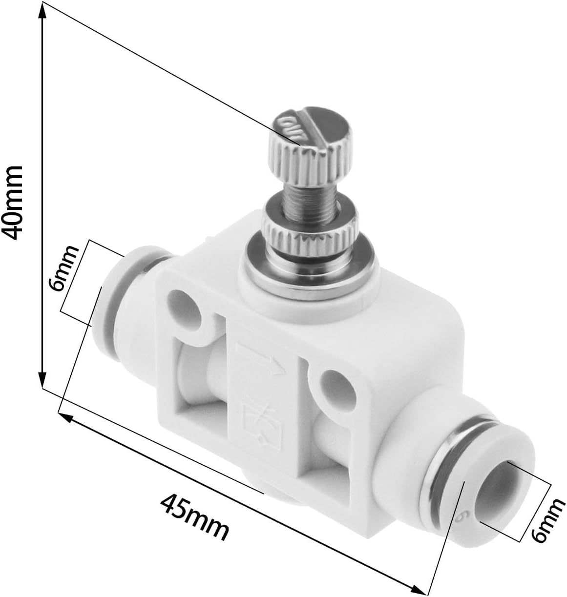 Emagtech 2PCS Aquarium CO2 Generator Regulating Valve 6Mm Adjustable Carbon Dioxide Regulator Air Flow Control Valve Aquarium Water Grass Supplies image number 2