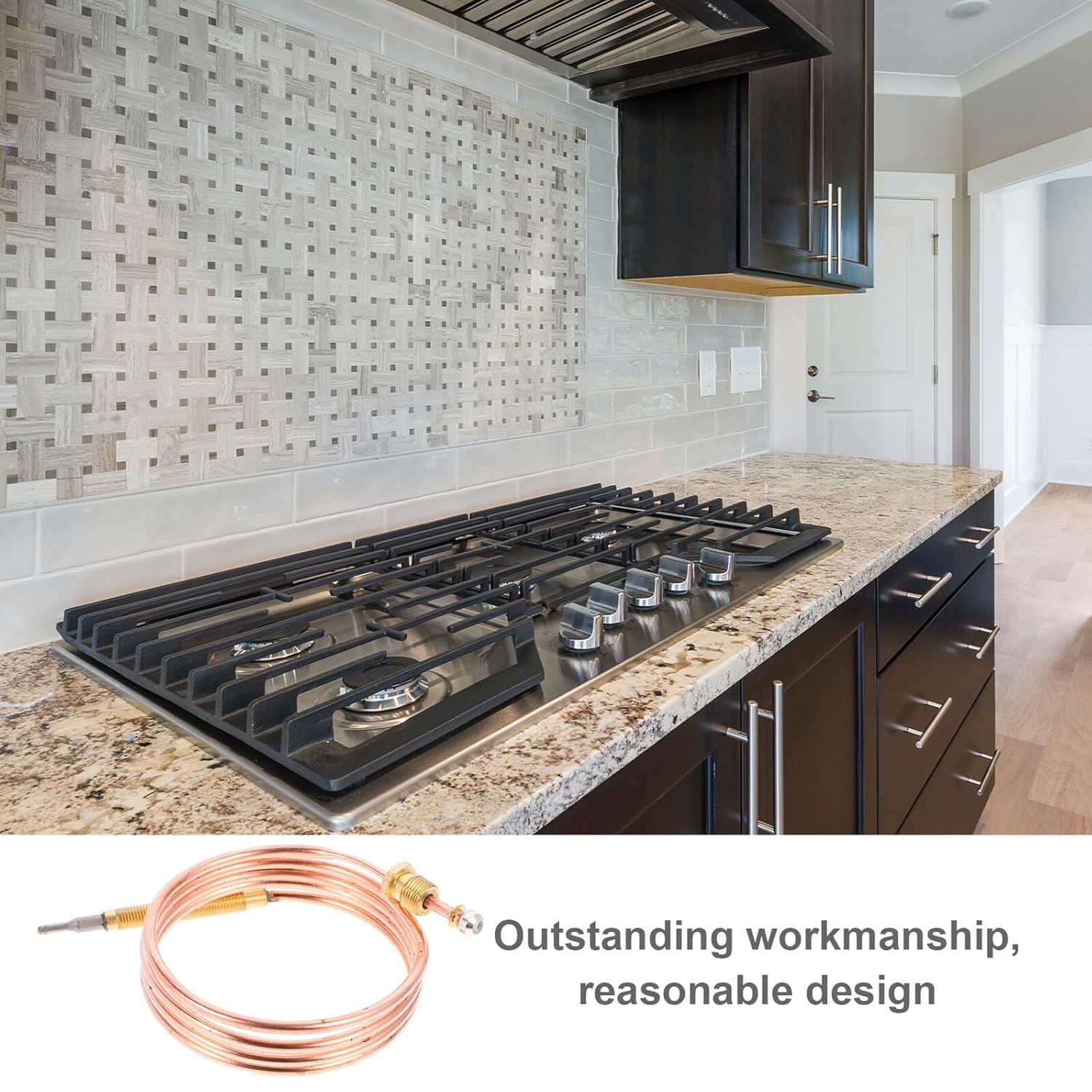 Fireplace Thermocouple Sensor for Gas Stoves and Grills Precise Temperature Control Safety Device for Oven Flameout Protection and Appliance Longevity image number 5