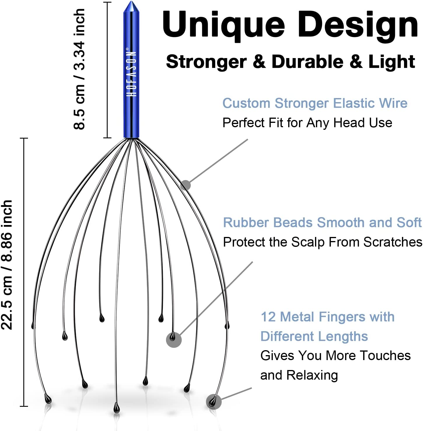 Scalp Massagers, Handheld Head Massage Tingler, Scratcher for Deep Relaxation, Hair Stimulation and Stress Relief (2 Pack, Random Colors) image number 2
