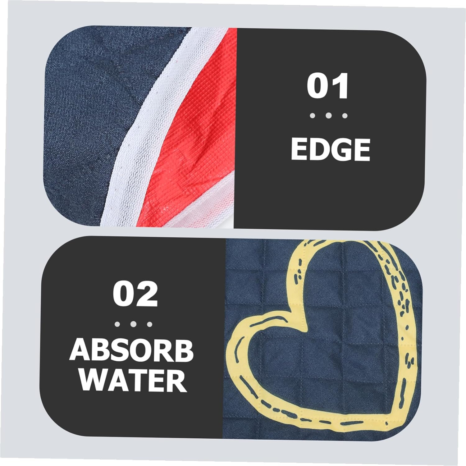 Minkissy Breathable Incontinence Bed Pad for Elderly and Mobility-Impaired Reusable Cotton EVA Cushion with Non-Slip Bottom Washable Protective Pad for Urine Stains and Physiological Period image number 5