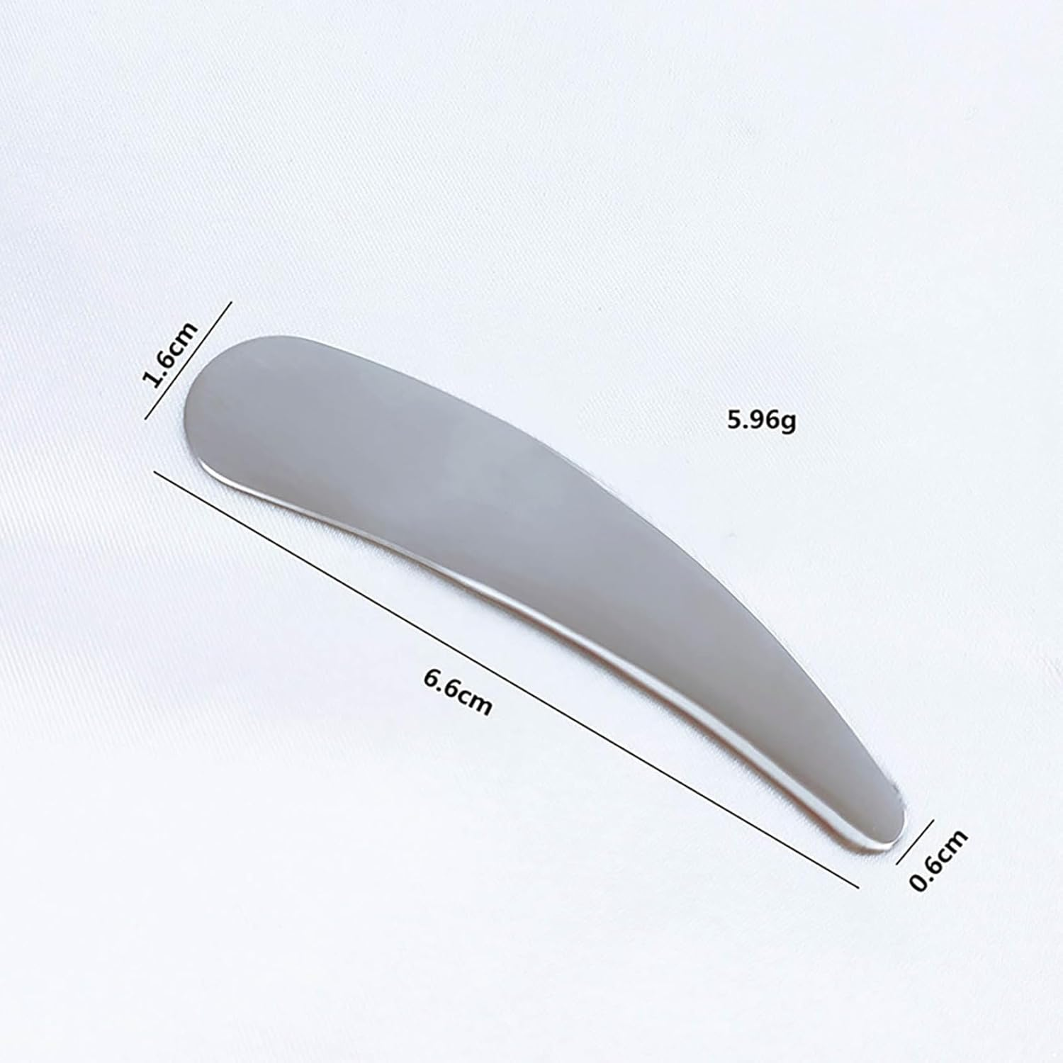 Stainless Steel Skincare Spatula 1 Piece Reusable Makeup Tool for Mixing Creams Lotions Beauty Applicator Silver 1 One Size