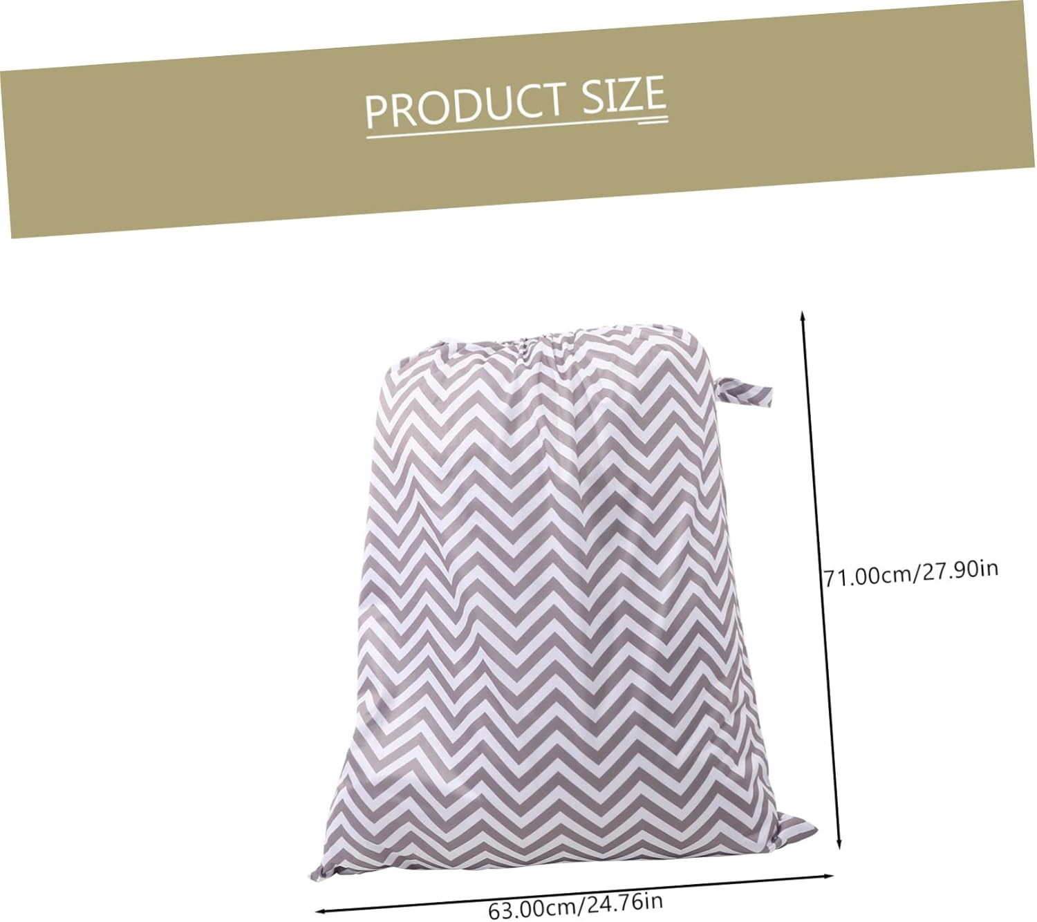 Diaper Pail Wet Bag Reusable Elastic Mouth Diaper Storage Pouch for Pail Use image number 4