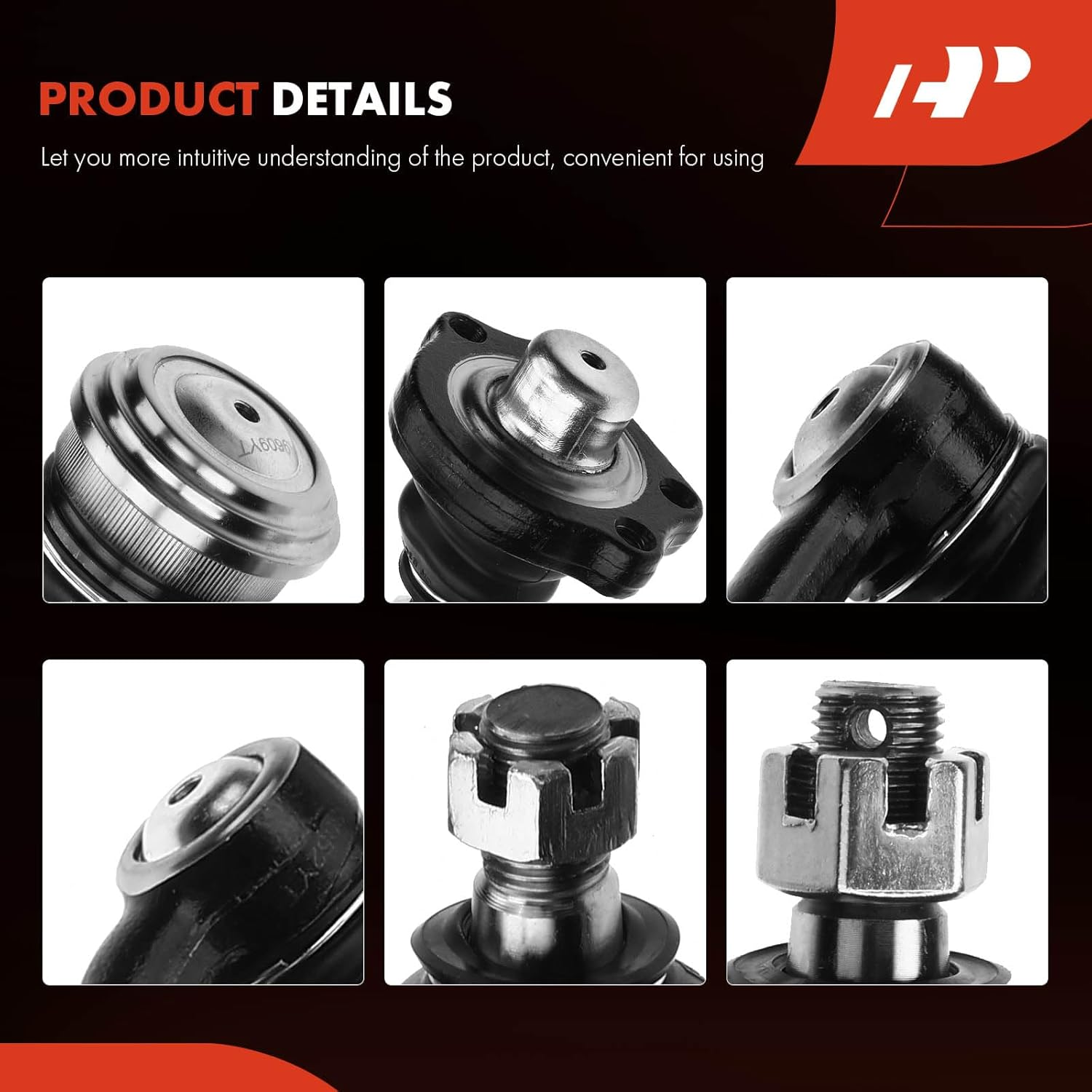 A-Premium 8Pcs Front Suspension Kit Inner Outer Tie Rod End Ball Joint Automotive Replacement Parts Compatible with Nissan D21 1986-1994 Pickup 1995-1997 RWD image number 5