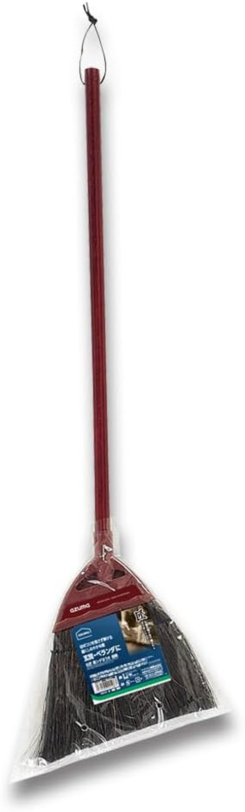 Azuma Industrial External Broom, Black Fern Broom, Short Handle, Width 7.9 Inches (20 Cm), Total Length 32.3 Inches (82 Cm), for Cleaning Entryways and Gardens, Master 151 image number 1