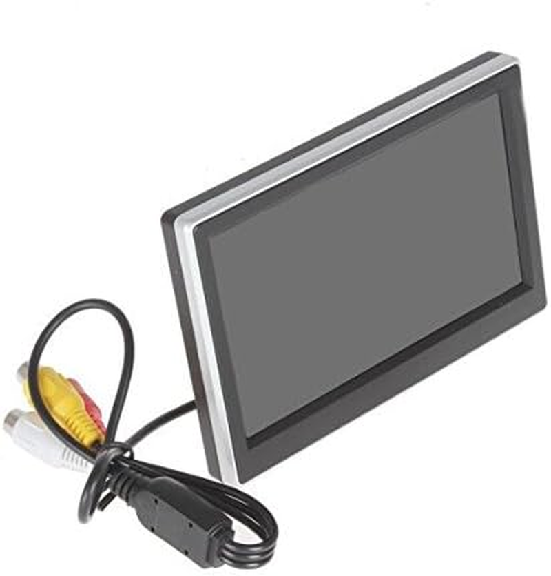 BW 5 Inch HD TFT LCD Car Monitor with Two Video Input, High -Resolution 800*480 Car Rearview Reversing Parking Monitor and Full Color LCD Backlight Display for Car Rear View Cameras/Car Dvd/Vcd/Gps/Other Video Equipment image number 6