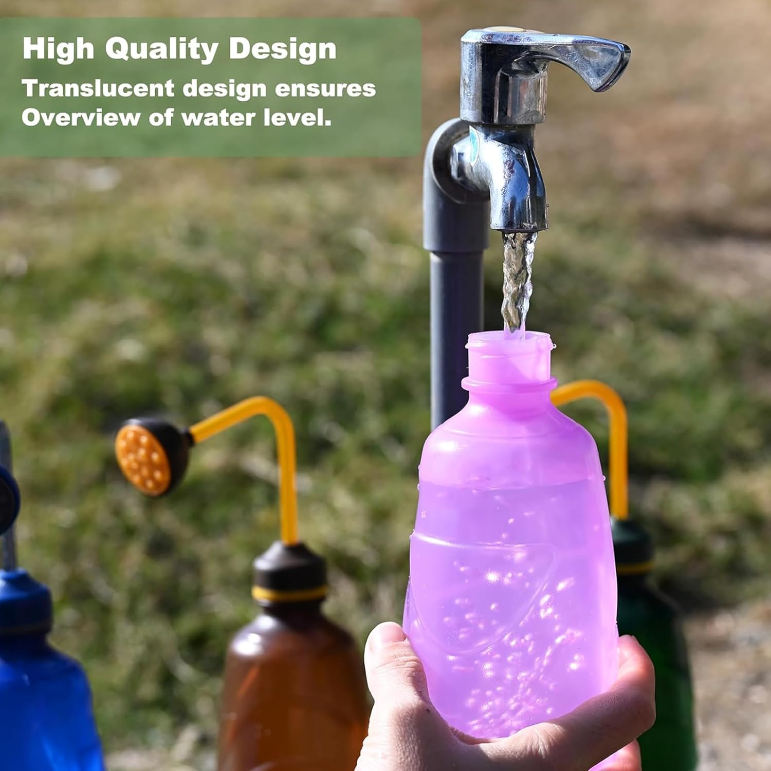 Watering Can for Seedlings,Watering Can,Squeeze Bottles Succulent Watering Bottle 450Ml Water Squirt Irrigation Bottle Squeeze Sprinkling Can Plastic Wash Plant (Green) image number 1