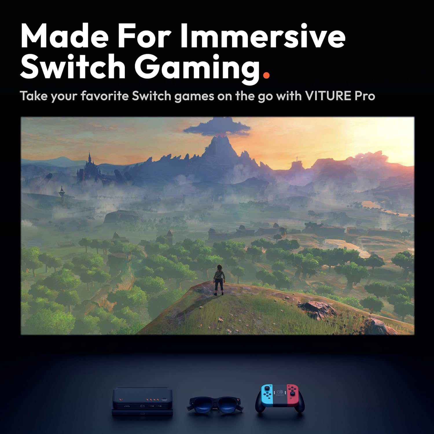 VITURE Pro Mobile Dock Compatible with Playstation, Co-Op Stream & Play, Supports 2D/3D Content, Fits Switch, Handheld Gaming Consoles, Fire TV, HDMI Devices, for USB-C Display & XR/AR Glasses image number 6