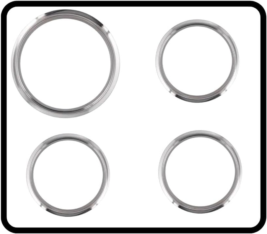 4-Piece Cooktop Trim Rings &ndash; 3 Small (6") & 1 Large (8") &ndash; Compatible with Westinghouse Ovens | Part No: 4055561353-4055561361 image number 3