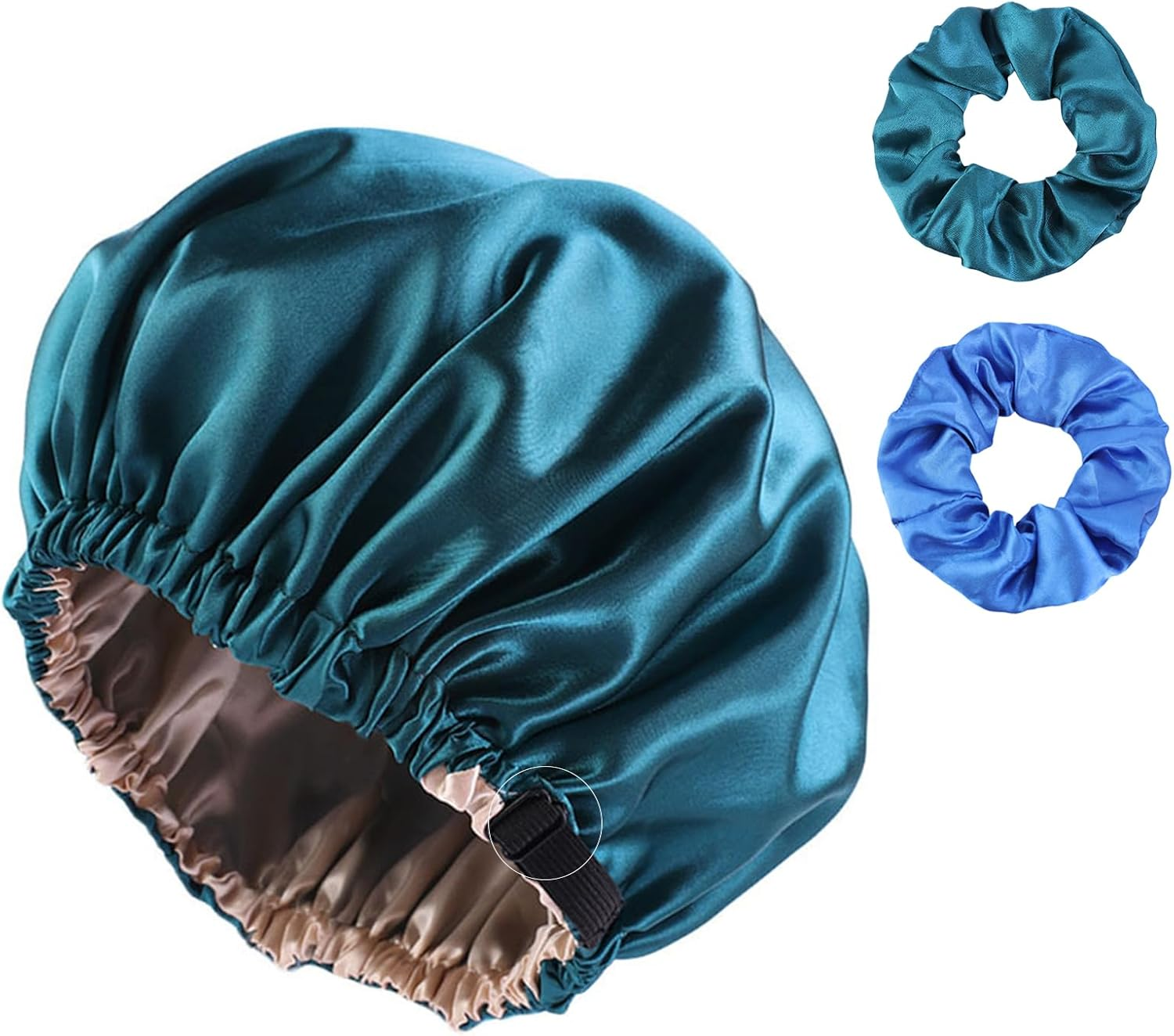 Harewu 2 Pcs Satin Bonnet Silk Bonnet for Sleeping