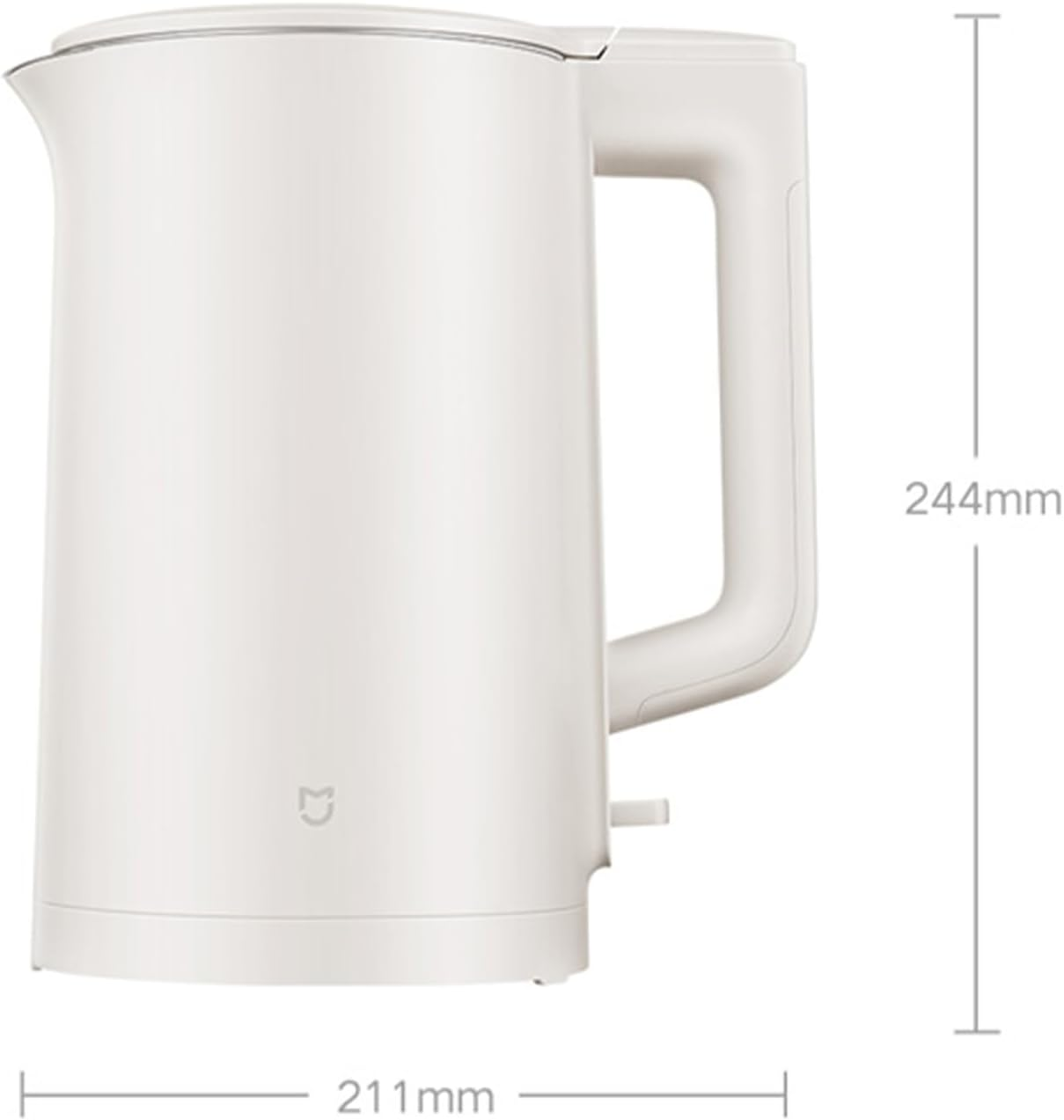 Xiaomi MIJIA Electric Kettle C1, 304 Stainless Steel Interior, Bpa-Free, Double Wall 1.5L Hot Water Boiler, 1500W Tea Kettle with Auto Shut-Off & Boil Dry Protection, LED Indicator