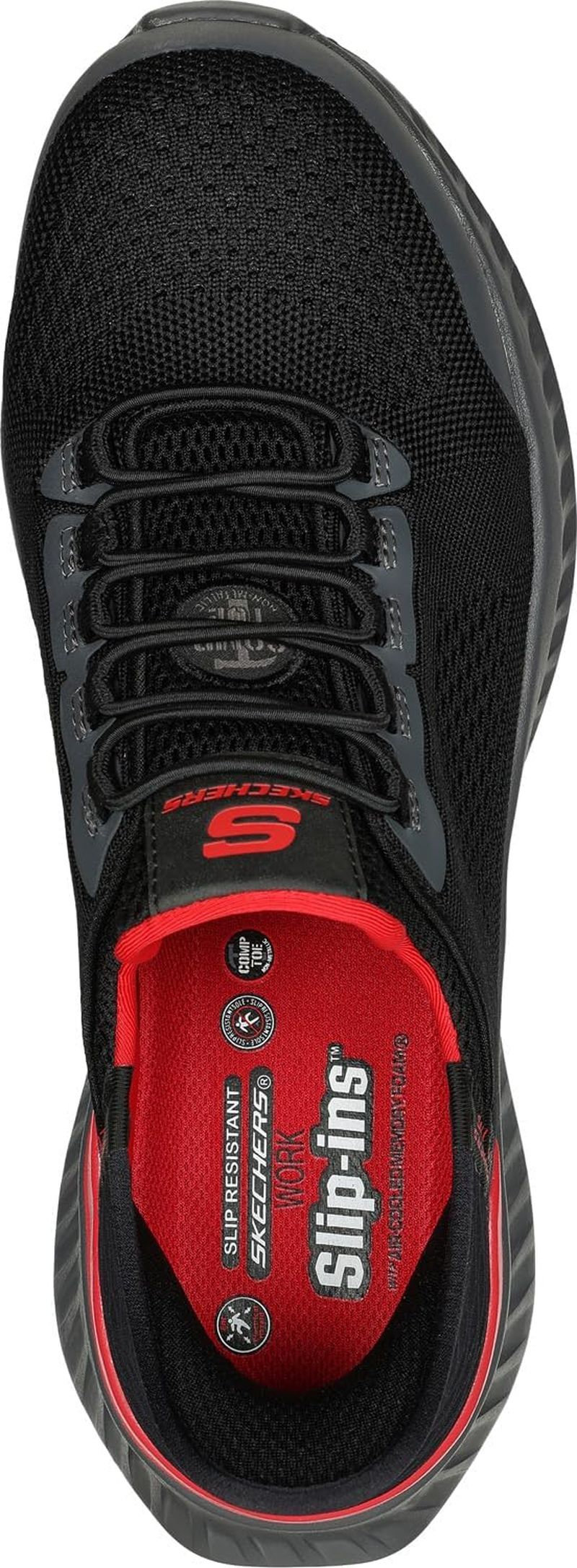 Skechers Men'S Hands Free Slip-Ins Tilido Fletchit Comp Toe Construction Shoe