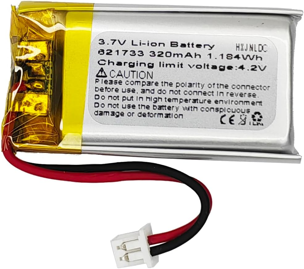 DC 3.7V 320Mah 621733 Rechargeable Lithium Polymer Battery for Sony WF-C500、WF-XB700、WF-H800、WF-SP800N、WF-1000XM4 Headphone Case and WH-CH500、WH-CH510 Headphone Battery Replacement image number 6