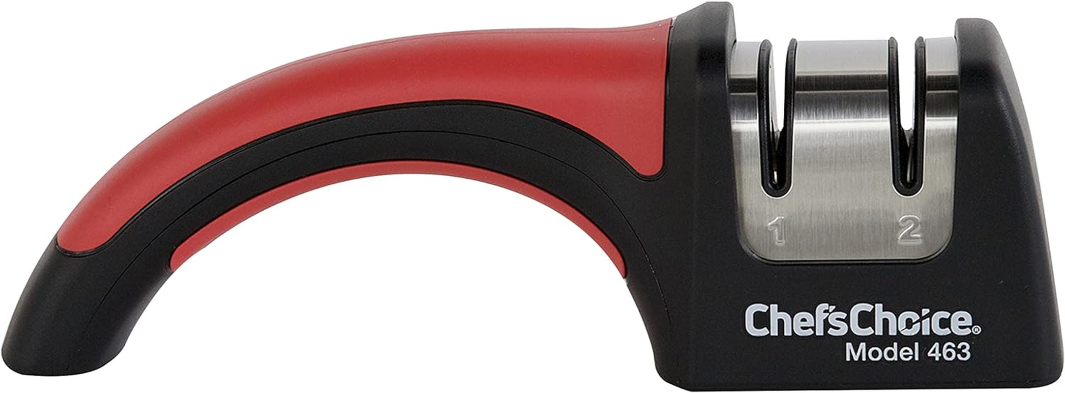 Chef'Schoice 463 Pronto Hone for 15-Degree Serrated and Straight Knives Diamond Abrasives Fast Sharpening, 2-Stage, Black image number 3