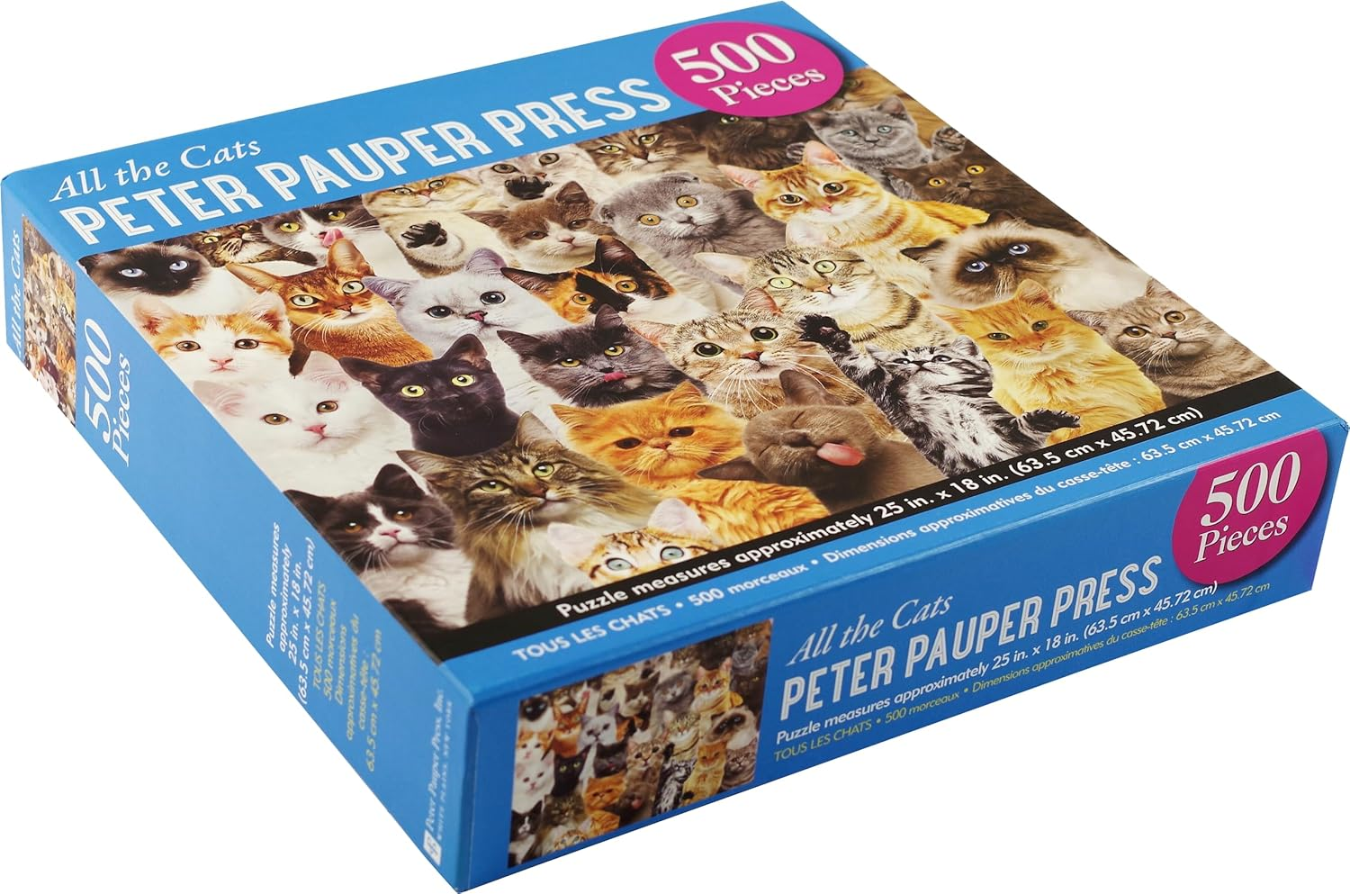 Peter Pauper Press All the Cats 500 Piece Jigsaw Puzzle
