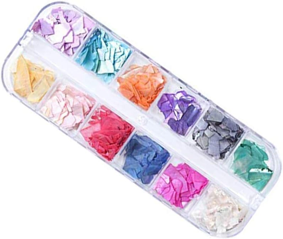 1 Set 3D Irregular Nail Sequins Holographic Glitter Nails Art Decorations