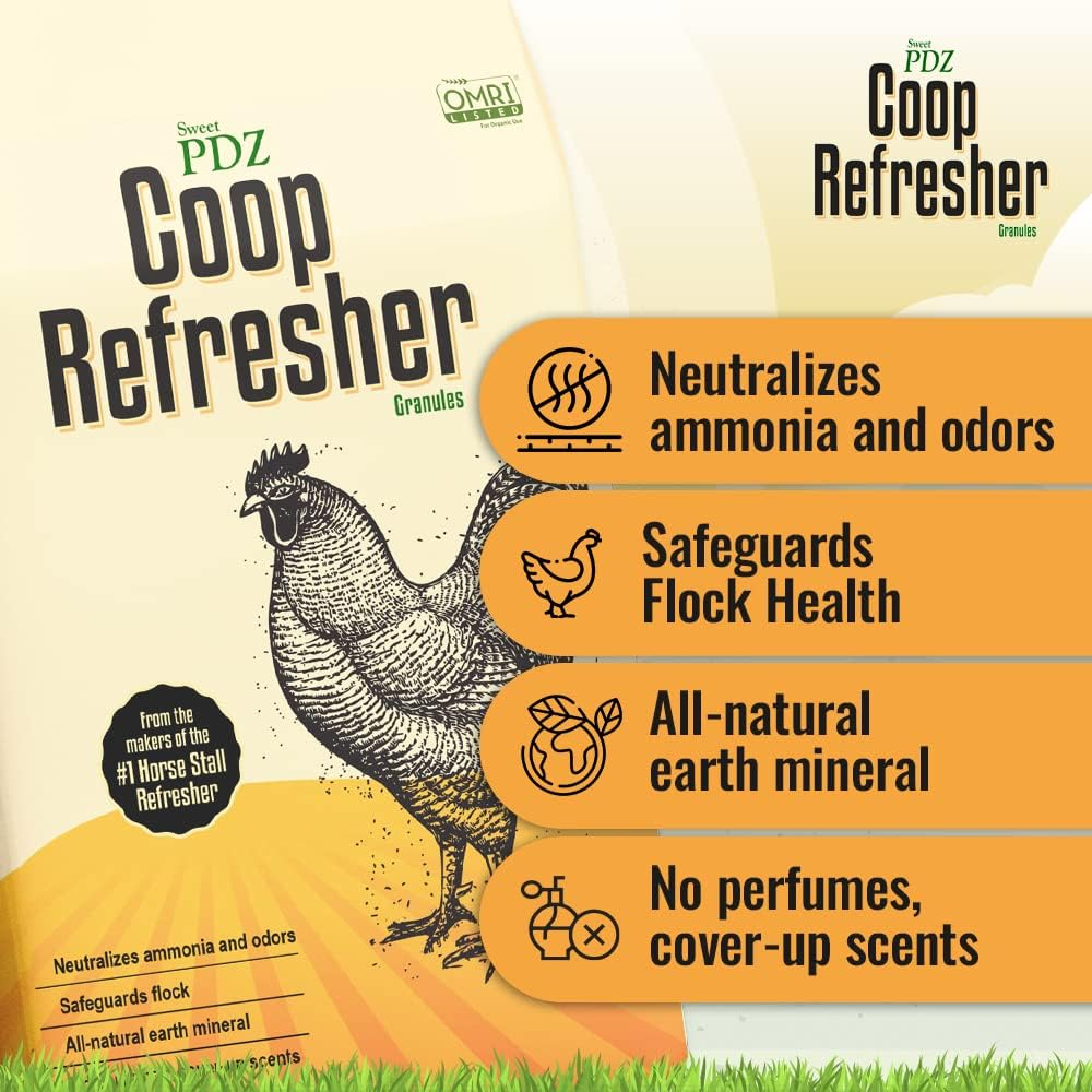 Coop Refresher - Zeolite Odor Eliminator - Essential Chicken Coop Accessory - 10 Lbs image number 3
