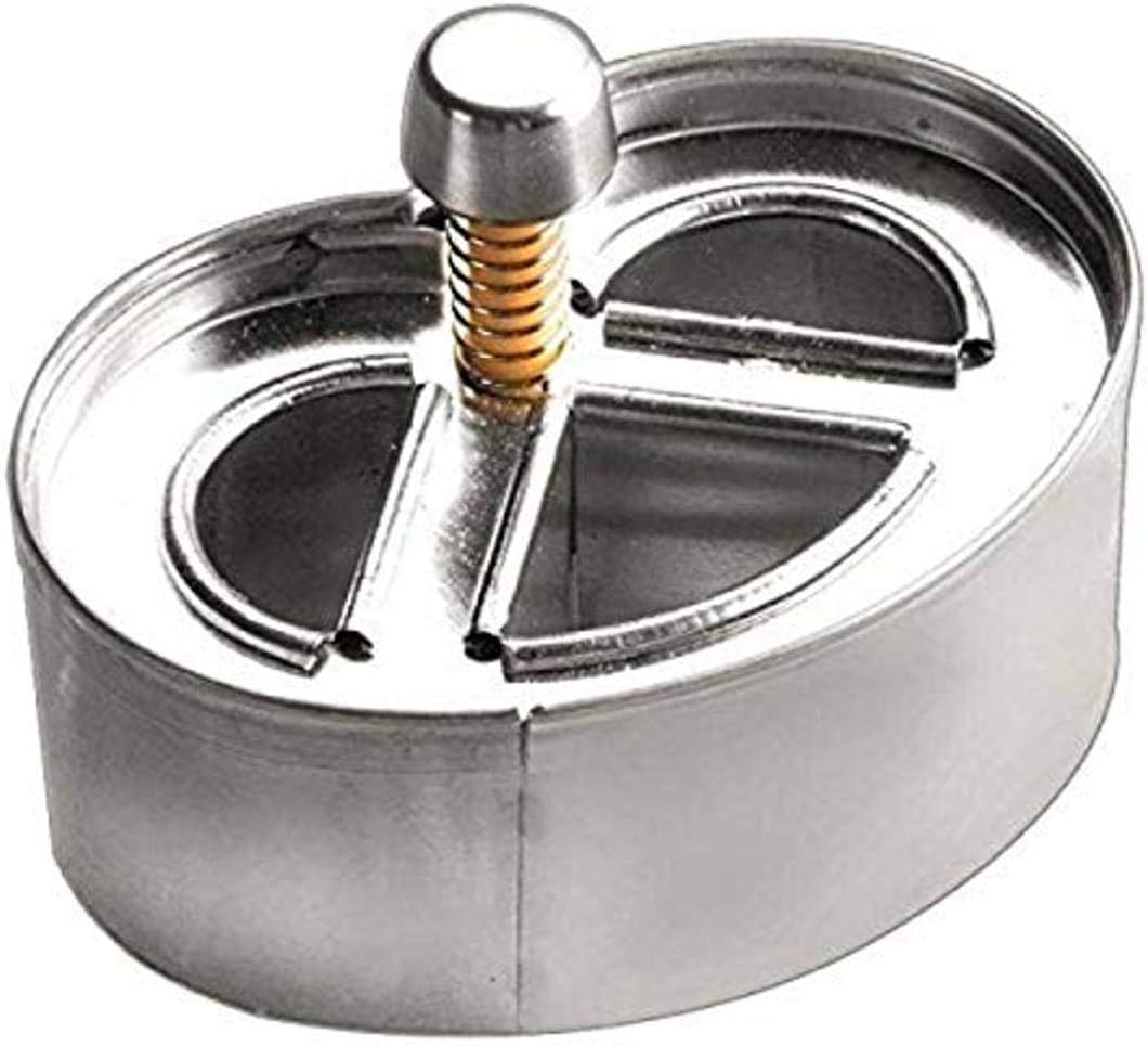 Ibili Pretzle Cookie Cutter, Stainless Steel, Silver, 6.5 X 4.5 X 6.5 Cm