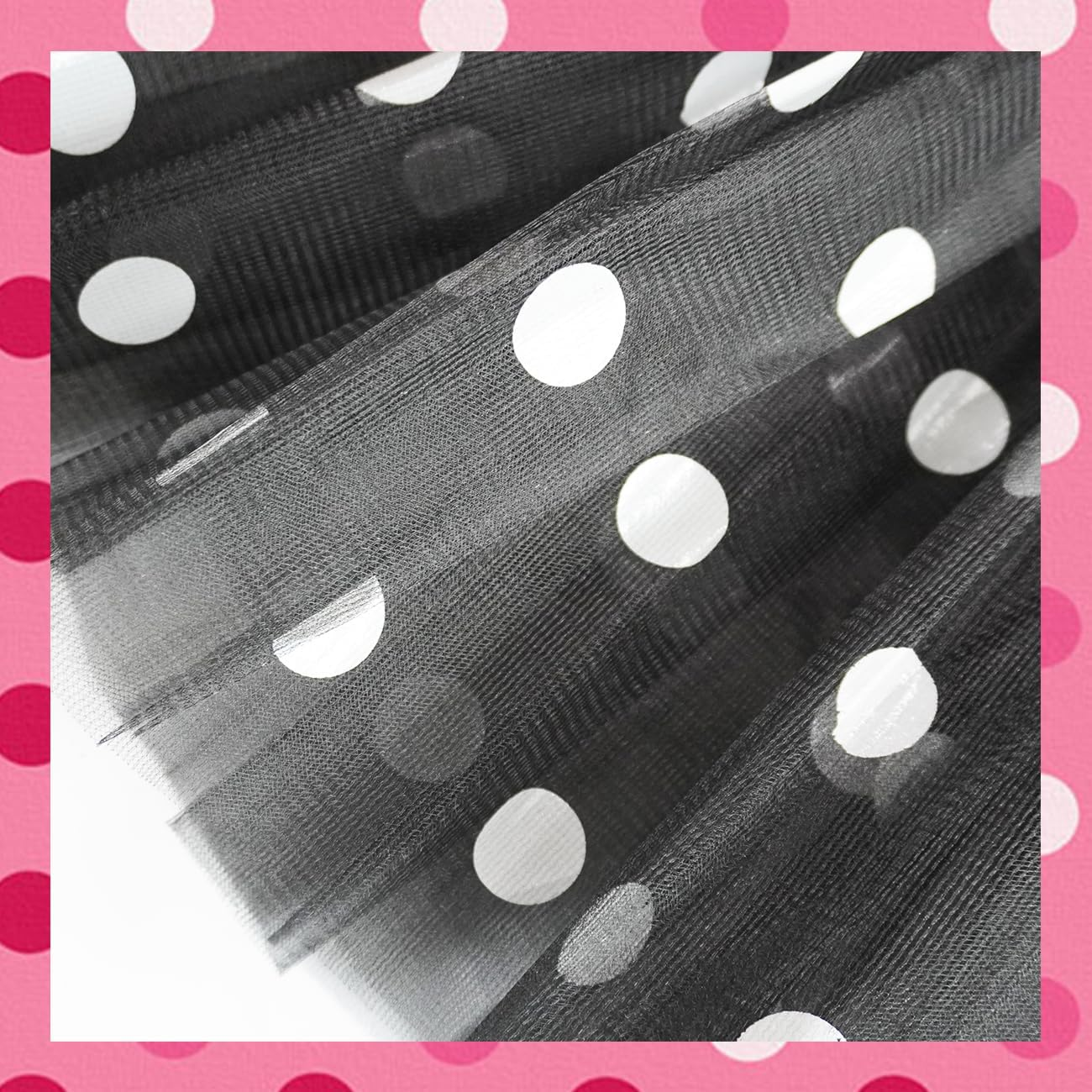 Girls' Polka Dot Tutu Glitter Ballet 3 Layer Tulle Dance Skirt Mouse Little Girls 3-8Y Costume Dress up Tutu - Blue image number 7