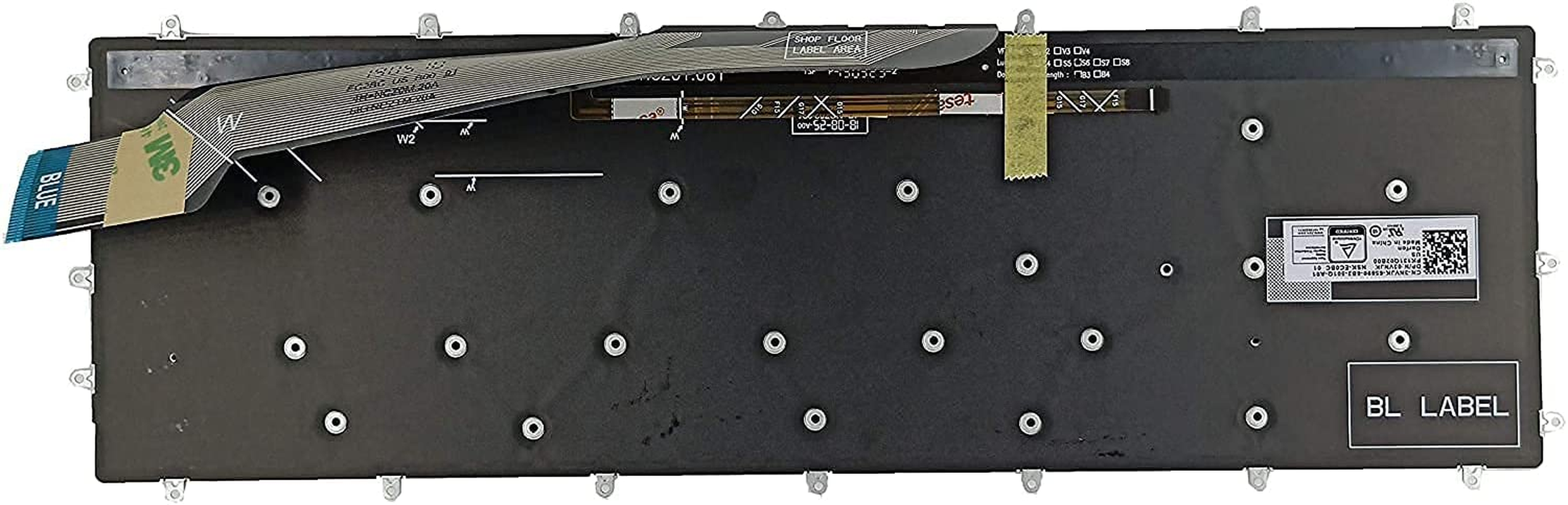 Dell Replacement Keyboard for G5 5500 5587 5590, G5 SE 5505, G7 7588 7590 7790, G3 3579 3779 3590 Series Game Laptop - Blue Frame with Backlit US Layout image number 3