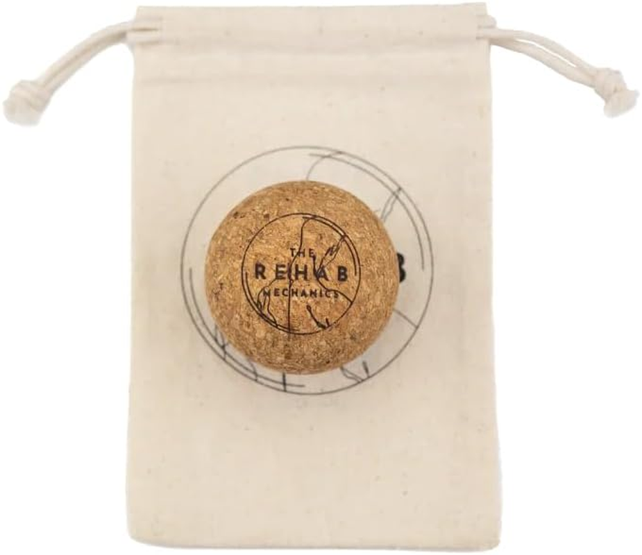 The Rehab Mechanics Mini Cork Ball &ndash; Natural Cork Massage Ball for Foot Pain Relief, Plantar Fasciitis & Arch Support &bull; Portable Trigger Point, Deep-Tissue, Circulation & Mobility Tool image number 2