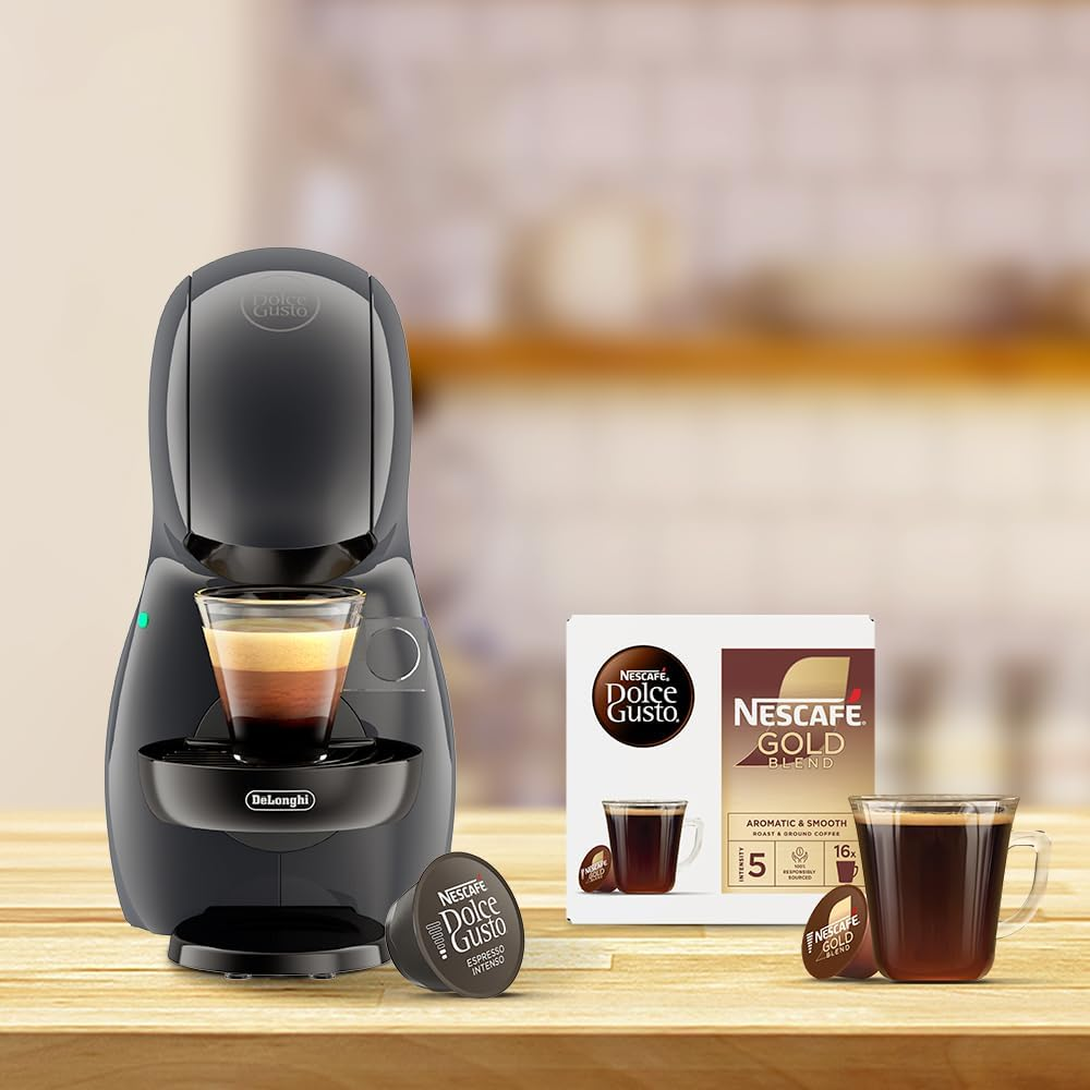 De'Longhi Nescaf&eacute; Dolce Gusto Piccolo XS EDG210.A Coffee Capsule Machine with Compact Design, Auto Shut-Off, Hot and Cold Drinks, 15 Bar Pressure, Black image number 3