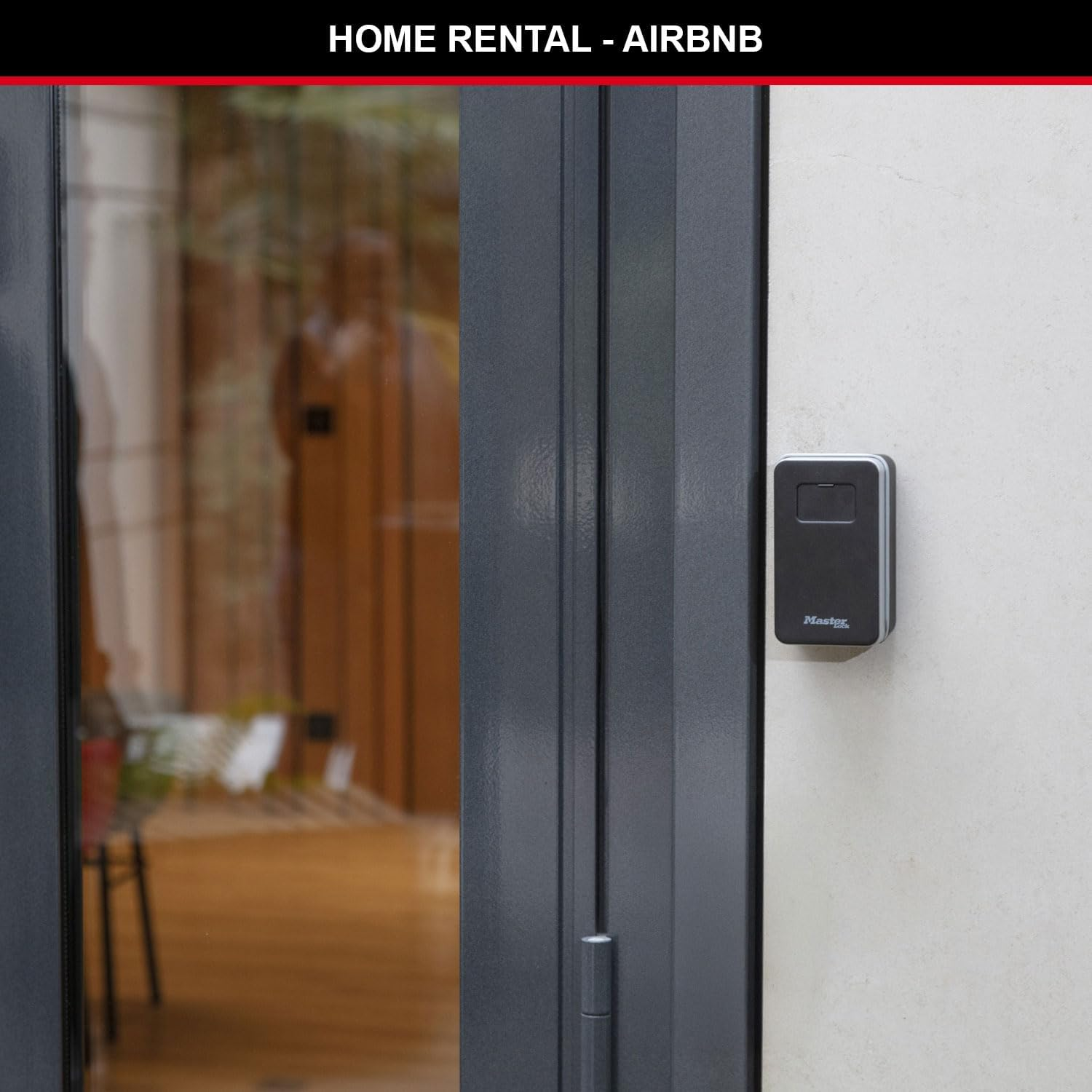 Master Lock Key Safe Wall Mounted Pull to Open Medium Size Outdoor, Mounting Kit, for Home Office Industry 5410EURD