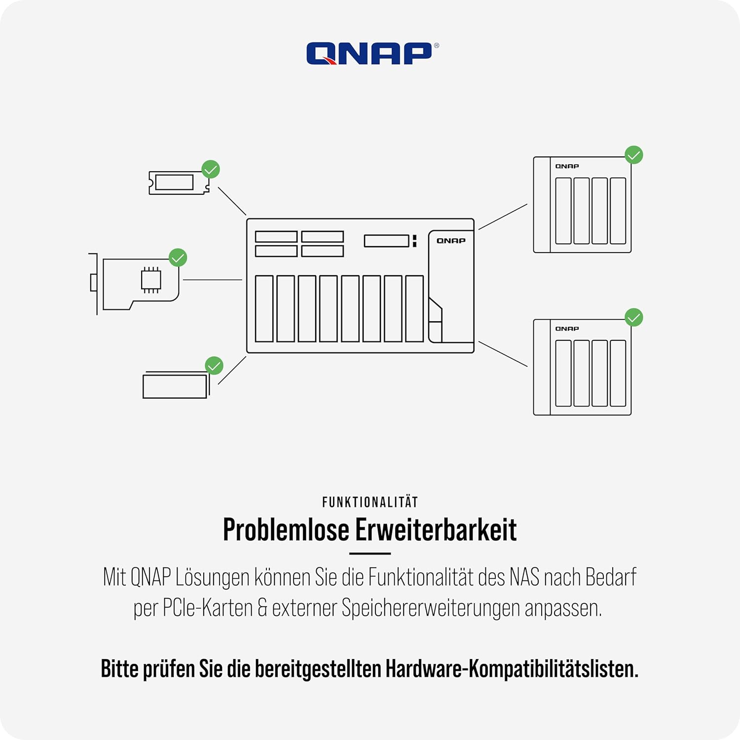 Qnap TS-664-8G | 6-Bay, Pcie Gen3, 2.5Gbe Tower NAS image number 3