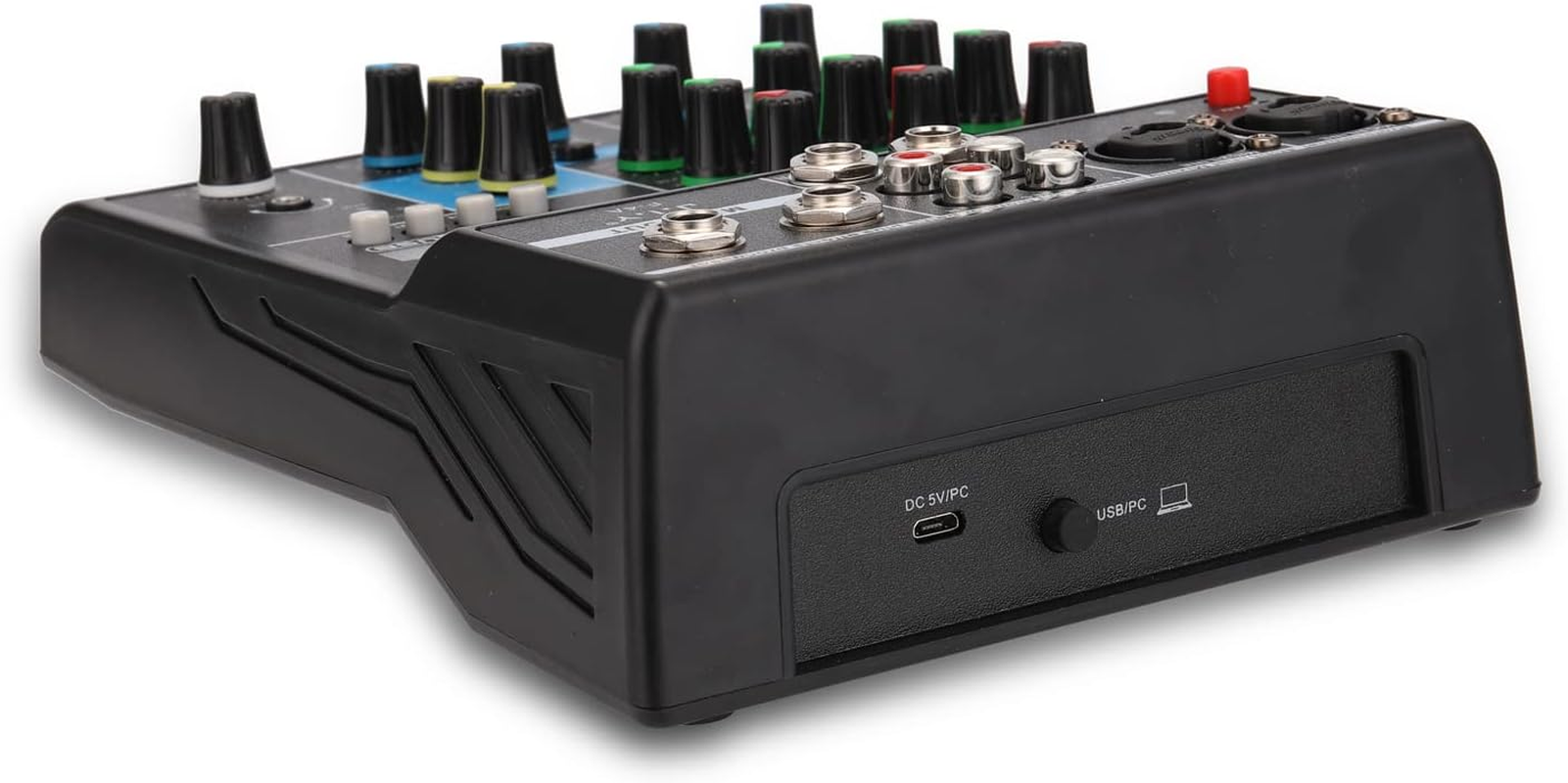 BT Professional 4 Channel Sound Mixing Console and Paths plus Effects Processor with USB Multicolor One Size