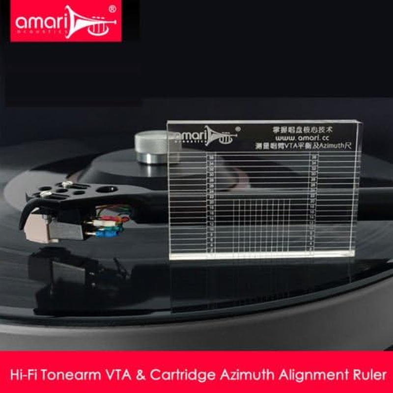 Nobsound Hi-Fi Tonearm VTA & Cartridge Azimuth Alignment Ruler Headshell Alignment Block image number 1