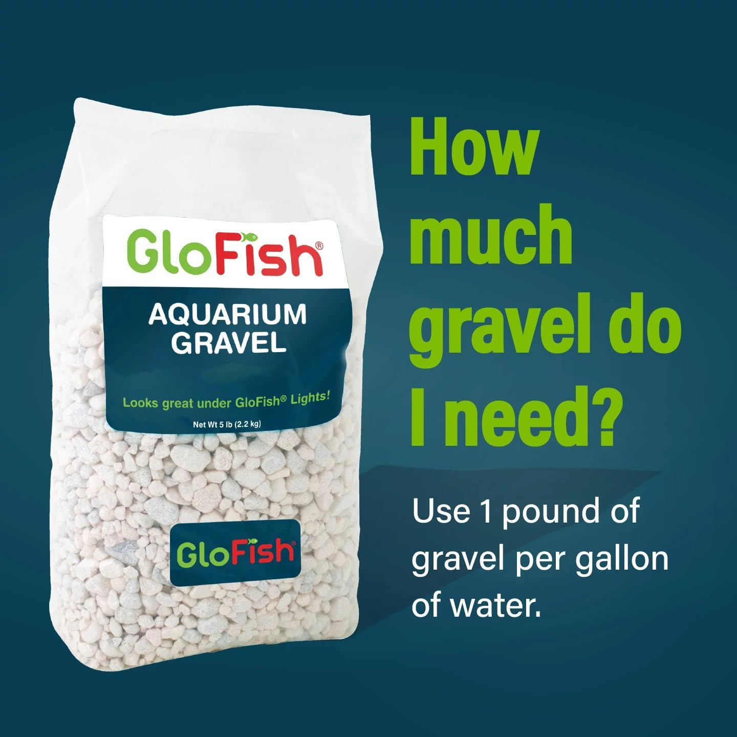 Glofish Aquarium Gravel 5 Pounds, White, Complements Glofish Tanks (29022) - White Frost image number 5