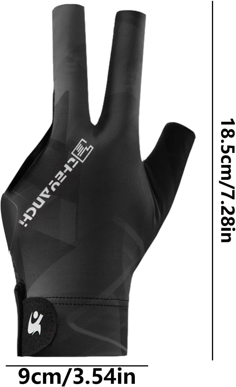 Nankoyal Three Finger Pool Gloves Billiard - Comfortable Non-Slip 3-Finger Pool Gloves for Women - Soft, Lightweight 3-Finger Pool Gloves, Training Accessories for Billiards Beginners, Women, Men image number 5