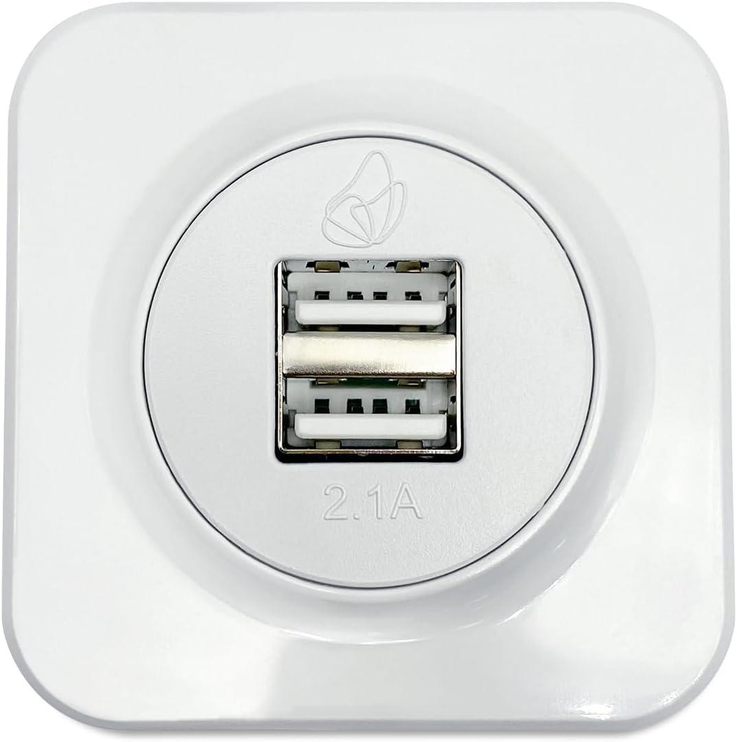 Dream Lighting 12V USB Charger Type a 12V-24V DC Dual USB Portal Wall Charger Caravan Motorhome RV Boat image number 2