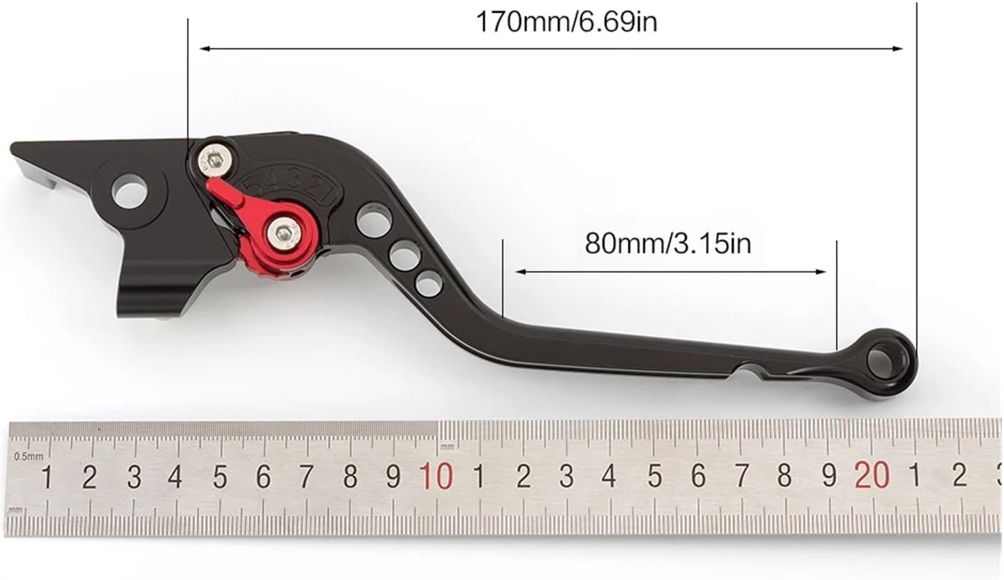 Fit for Triumph Speed 400 / Scrambler 400X 2023 2024 2025 CNC Aluminum Adjustable Motorcycle Brake Clutch Lever Accessories(Green 177Mm) - Golden 177Mm image number 4