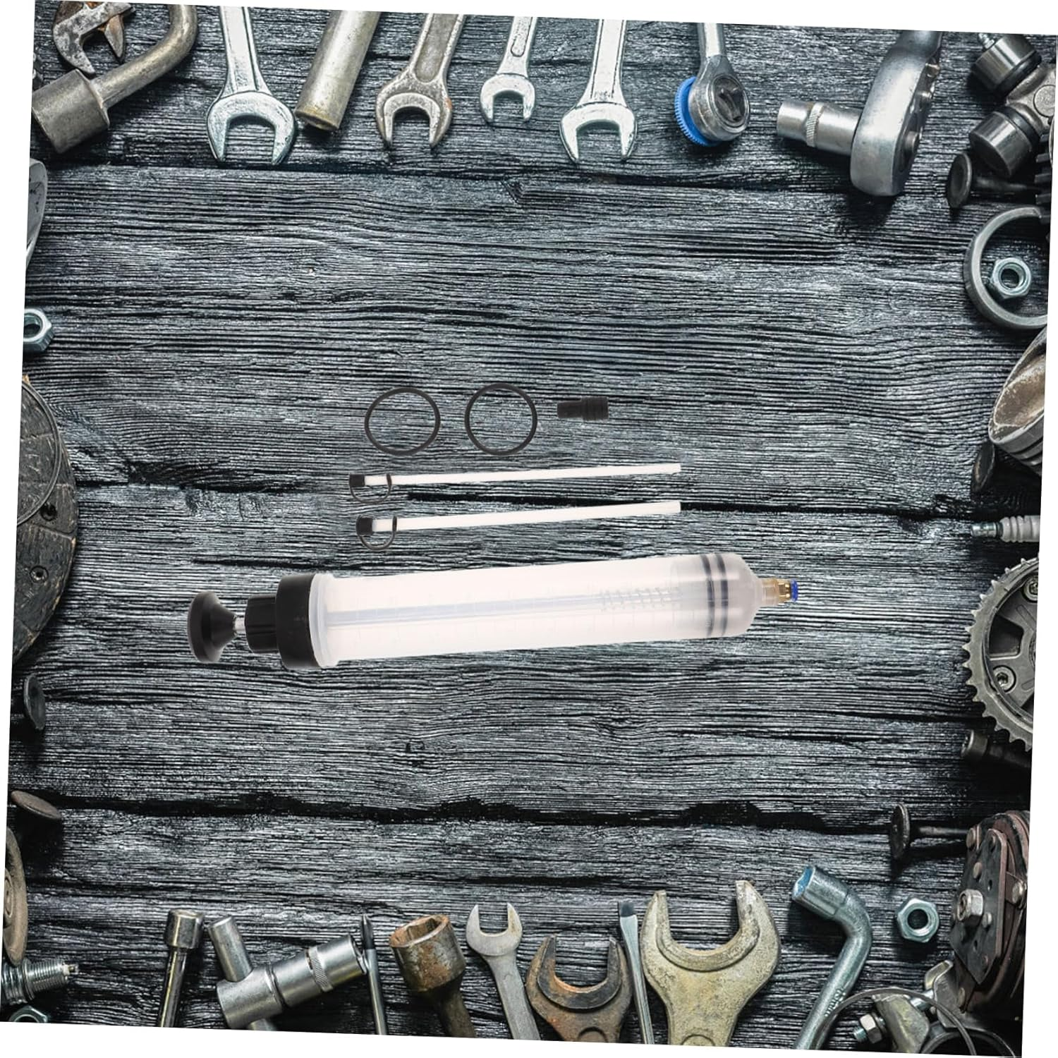 EXAOMBLE 1Set Multi-Purpose Automotive Fluid Extractor Pump for Efficient Oil and Brake Fluid Changes Manual Suction Tool for Vehicle Maintenance image number 2