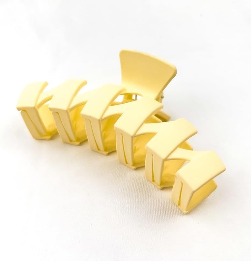 Hair Claw Clips Fashion 11CM Ladies N-Shaped Solid Color Frosted Large Hairpin Hairpin Headdress Shark Clip Hair Accessories image number 2