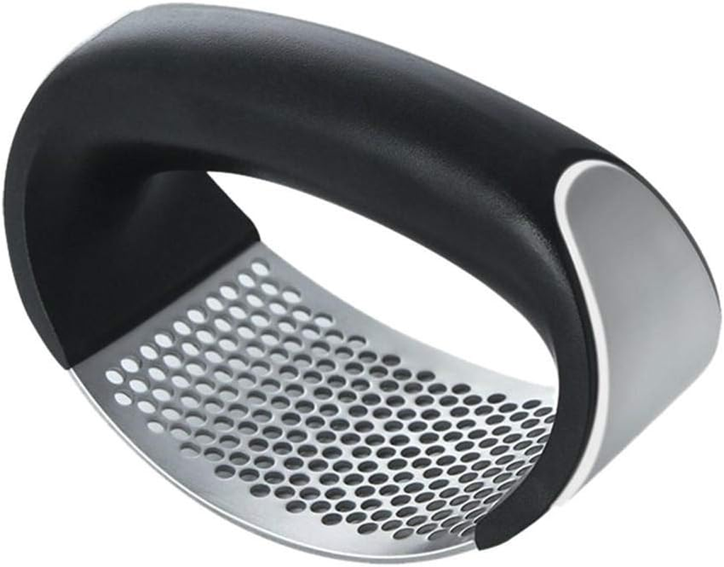 Garlic Press Stainless Steel Garlic Chopper Crusher Kitchen Vegetable Garlic Squeezer Masher Long Handle Mincer Kitchen Gadget Garlic Press image number 2