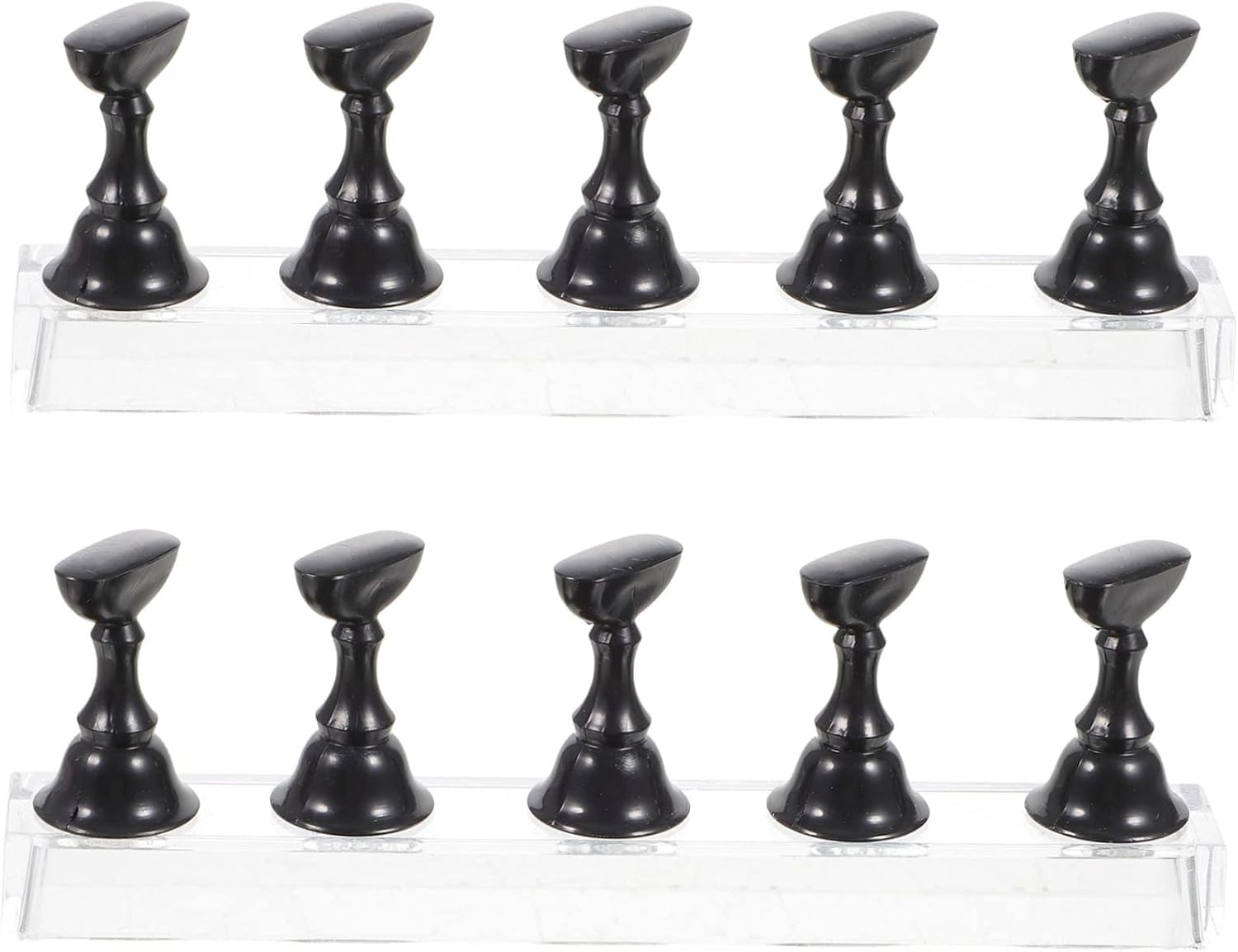CALLARON 2Sets Diy Nail Tip Holder Stand Magnetic Base for Nail Art Practice Display image number 1