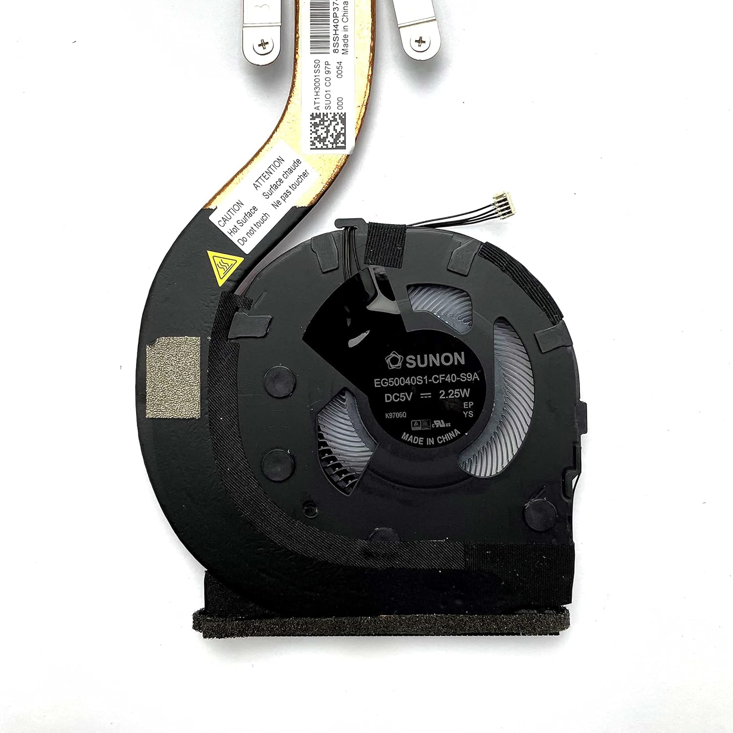 CPU Cooling Fan with Heatsink Replacement for Lenovo Thinkpad X1 Carbon Gen 7 7TH (2019) X1 Carbon Gen8 8TH (2020) Thinkpad X1 Yoga Gen 4 4TH (2019) Thinkpad X1 Yoga Gen 5 5TH (2020) 01YU036 01YU037 image number 2