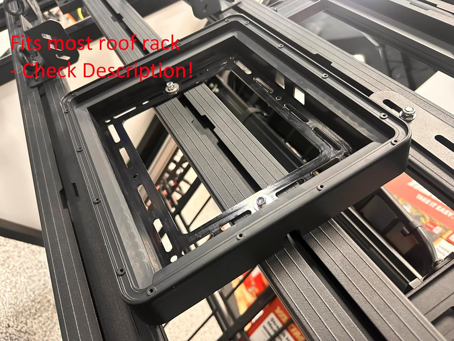 Starlink Mini Fully Enclosed Rugged Flat & Magnet Mount &ndash; Hail-Resistant Roof & Roof Rack Mount for Rhino-Rack, Yakima, 4WD, Caravan, RV, Camper, Off-Grid Internet, Weatherproof Enclosure (Black) - Black+Magnet Set+Roof Platform T-Bolt Set image number 4