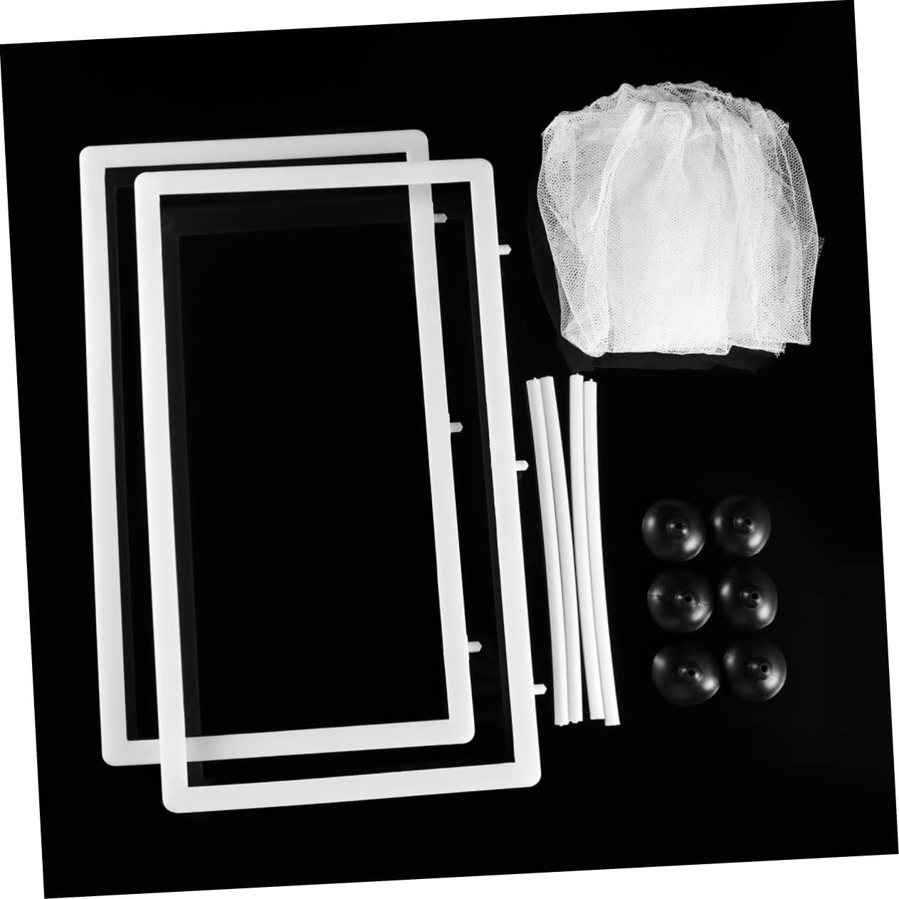 JOINPAYA 2Pcs Large Fish Hatchery Net with Suction Cups for Aquarium Tank, White Isolation Box for Fry Breeding and Juvenile Fish Protection in Aquatic Pet Care image number 5