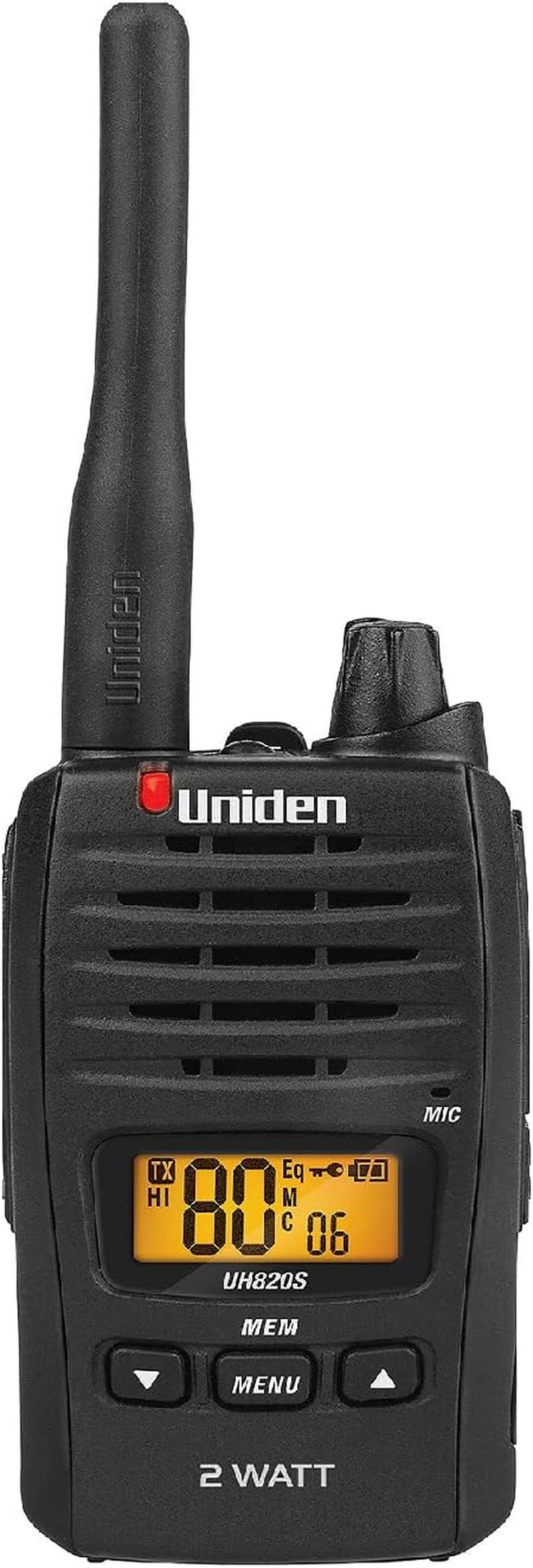 Uniden UH820S - 80 Channels 2 Watt UHF Handheld Radio image number 1