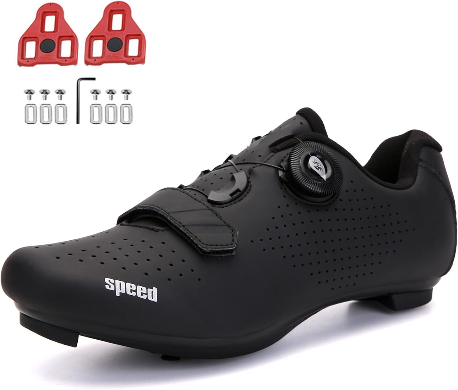 Men'S Road Bike Shoes Indoor Cycling Shoes Compatible with Peloton SPD Delta Cleats Bicycle Riding Shoes image number 6