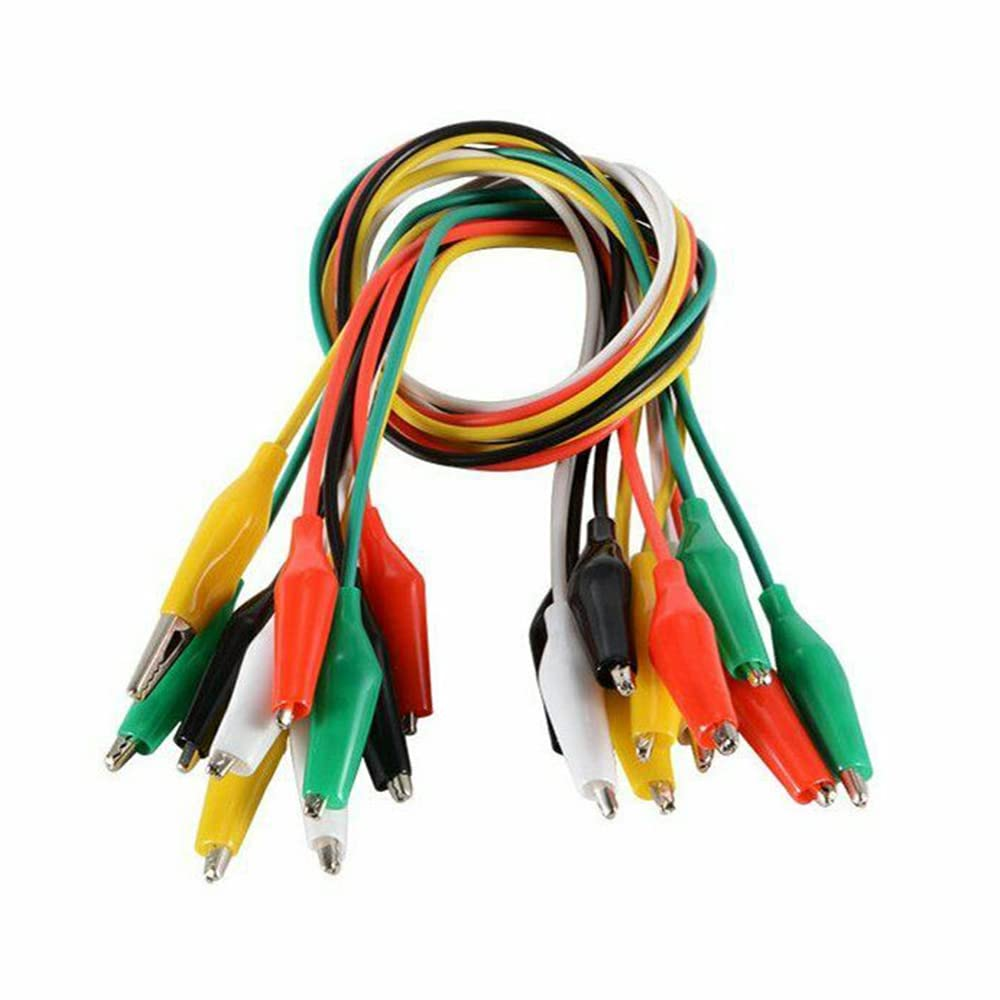 10X Electrical Alligator Clips Test Lead Jumper Wire Crocodile Cable Wire