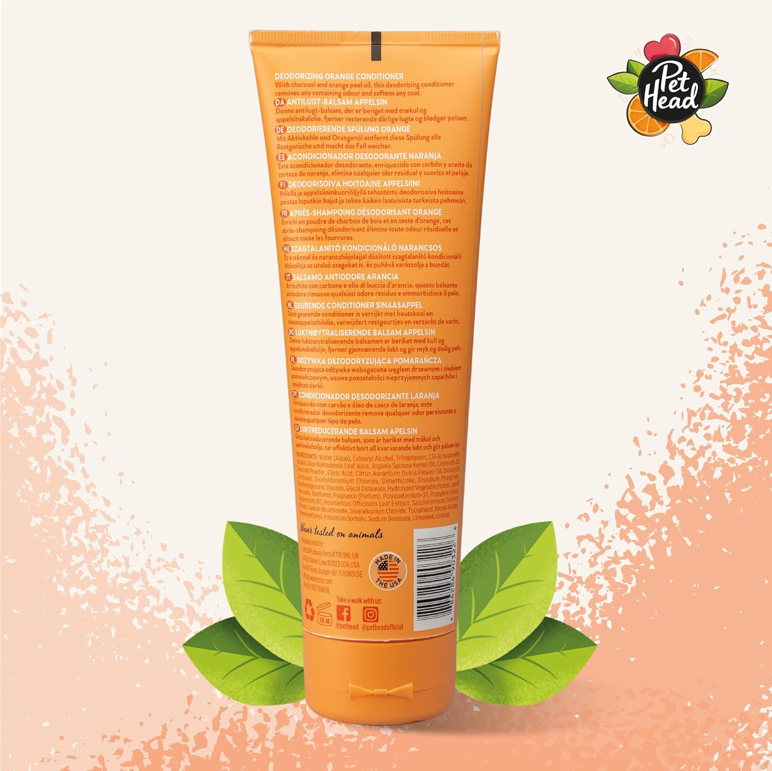 Pet Head Dog Conditioner, Ditch the Dirt Conditioner Odour Neutralising for Smelly Dogs, Deep Cleans Removes Odours image number 4