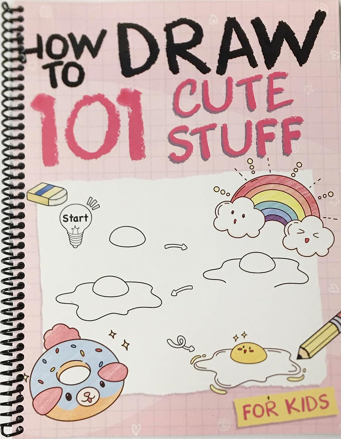 How to Draw 101 Cute Stuff for Kids: Simple and Easy Step-By-Step Guide Book to Draw Everything like Animals, Gift, Avocado and More with Cute Style image number 1