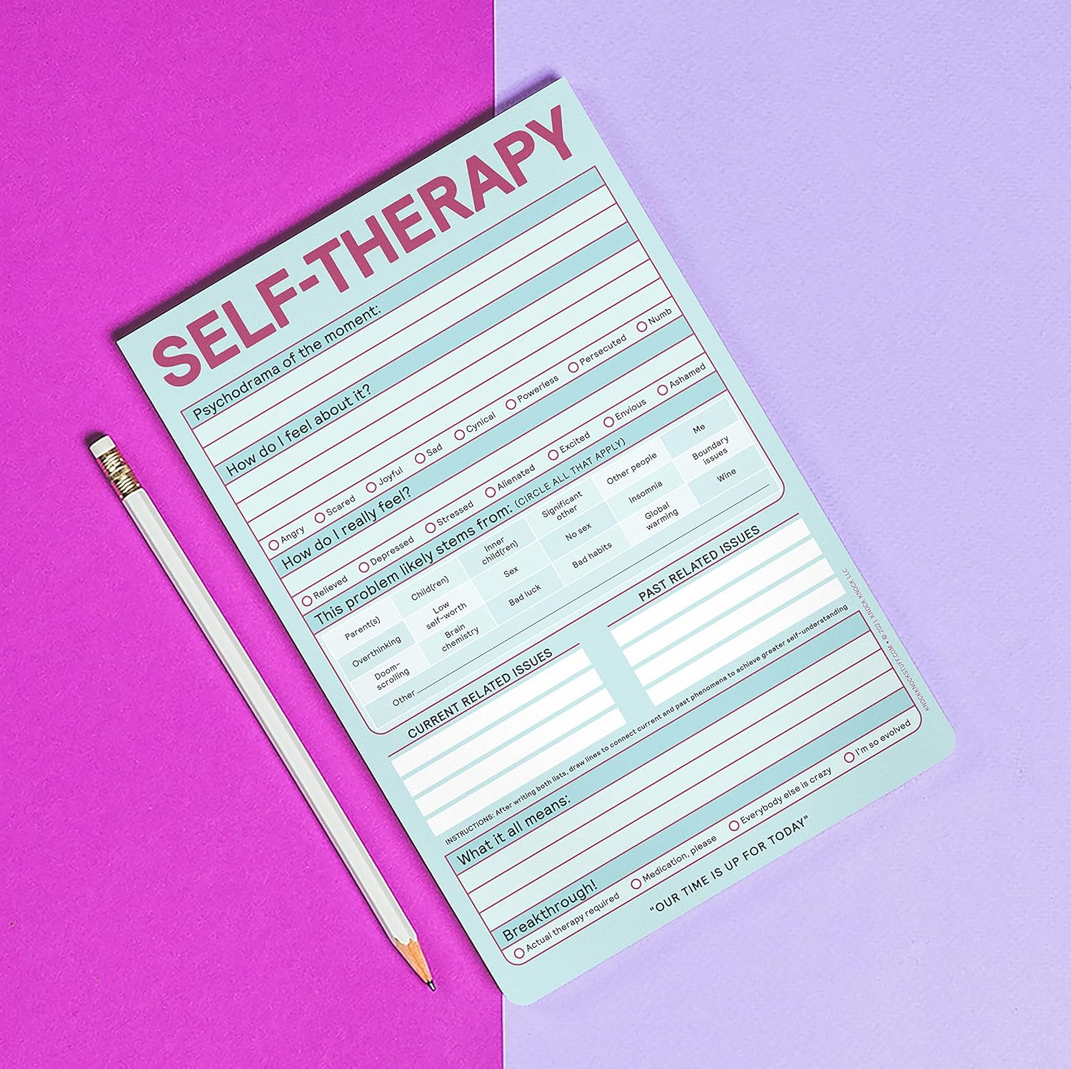 Knock Knock Self-Therapy Pad, Checklist Note Pad for Step-By-Step Stress Relief (Pastel Version), 6 X 9-Inches - I Got This image number 5