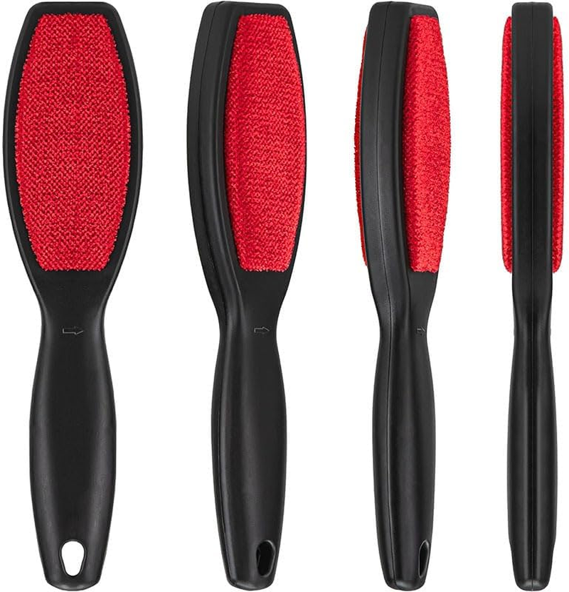 Double Sided Lint Pick-Up Brush for Pet Hair & Dust Remover &ndash; Two- Sided Lint Black Brush for Furniture, Clothes, Car Seats &ndash; Reusable Pet Hair Remover Tool for Dog & Cat Hair, Remove Brushes (2PCS) image number 2