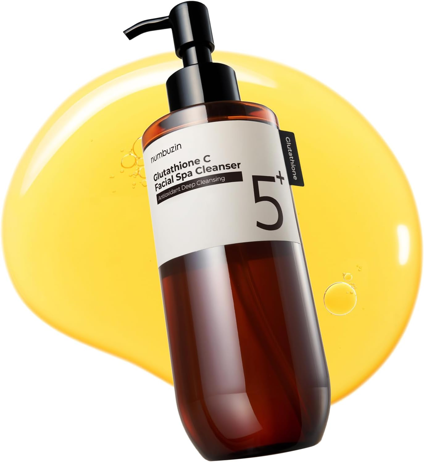 Numbuzin No.5+ Glutathione C Facial Spa Cleanser | Makeup Removing Facial Cleanser | Glutathione, Vitamin C, Niacinamide | Aromatherapy, Stress Relief, Dullness, Uneven Skin Tone | 6.76 Fl Oz image number 2